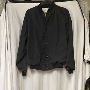 Vintage-Stylish Black Bomber Jacket for Men
